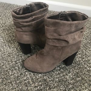 Taupe Chunky Booties